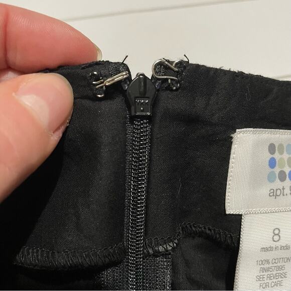 Apt. 9 NWT Black Eyelet Lace Aline Knee Length Skirt Women’s Size 8 - Picture 7 of 10